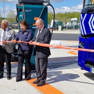 Milence inaugure le premier hub de recharge électrique pour poids lourds, près de Rouen